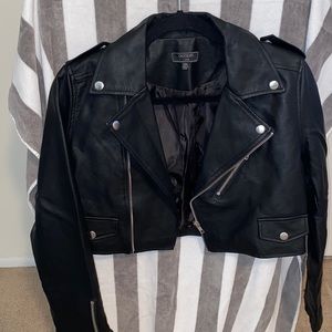 ***SOLD*** Cropped Leather Jacket